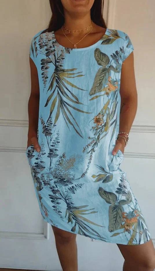 Lorraine | Midi Sommerkleid für Frauen - Blumenmuster - Image 2