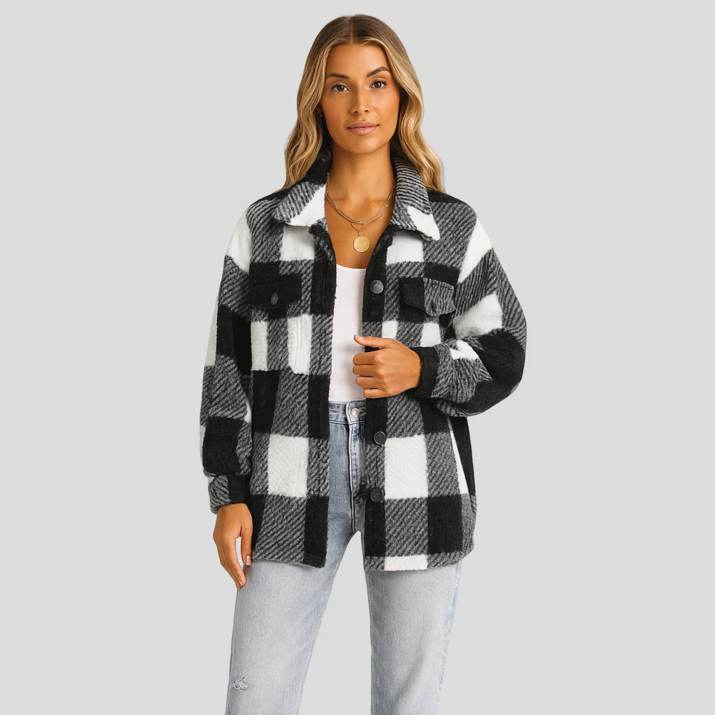 Lorren | Gemusterte Jacke mit Knopfleiste für Herbst & Winter - Image 2