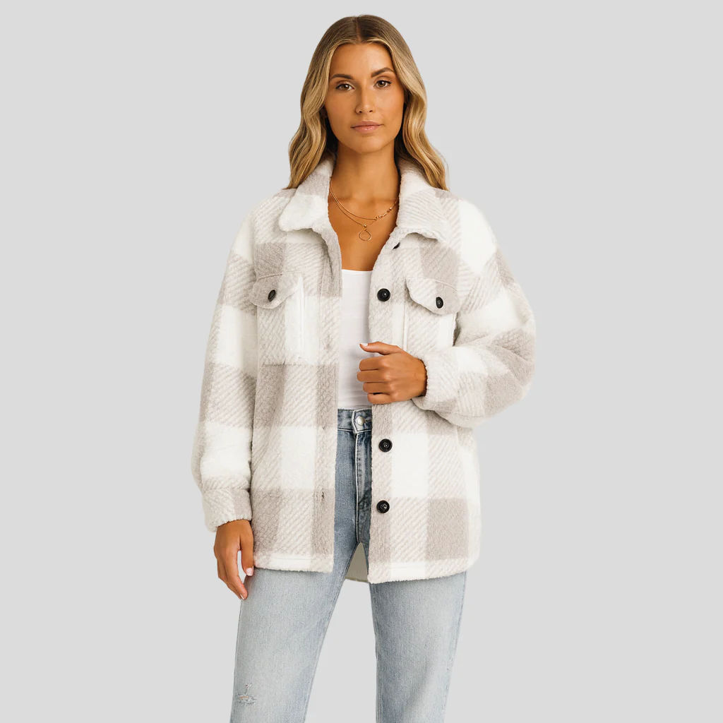 Lorren | Gemusterte Jacke mit Knopfleiste für Herbst & Winter - Image 3