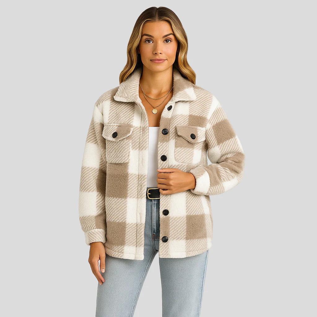 Lorren | Gemusterte Jacke mit Knopfleiste für Herbst & Winter - Image 6
