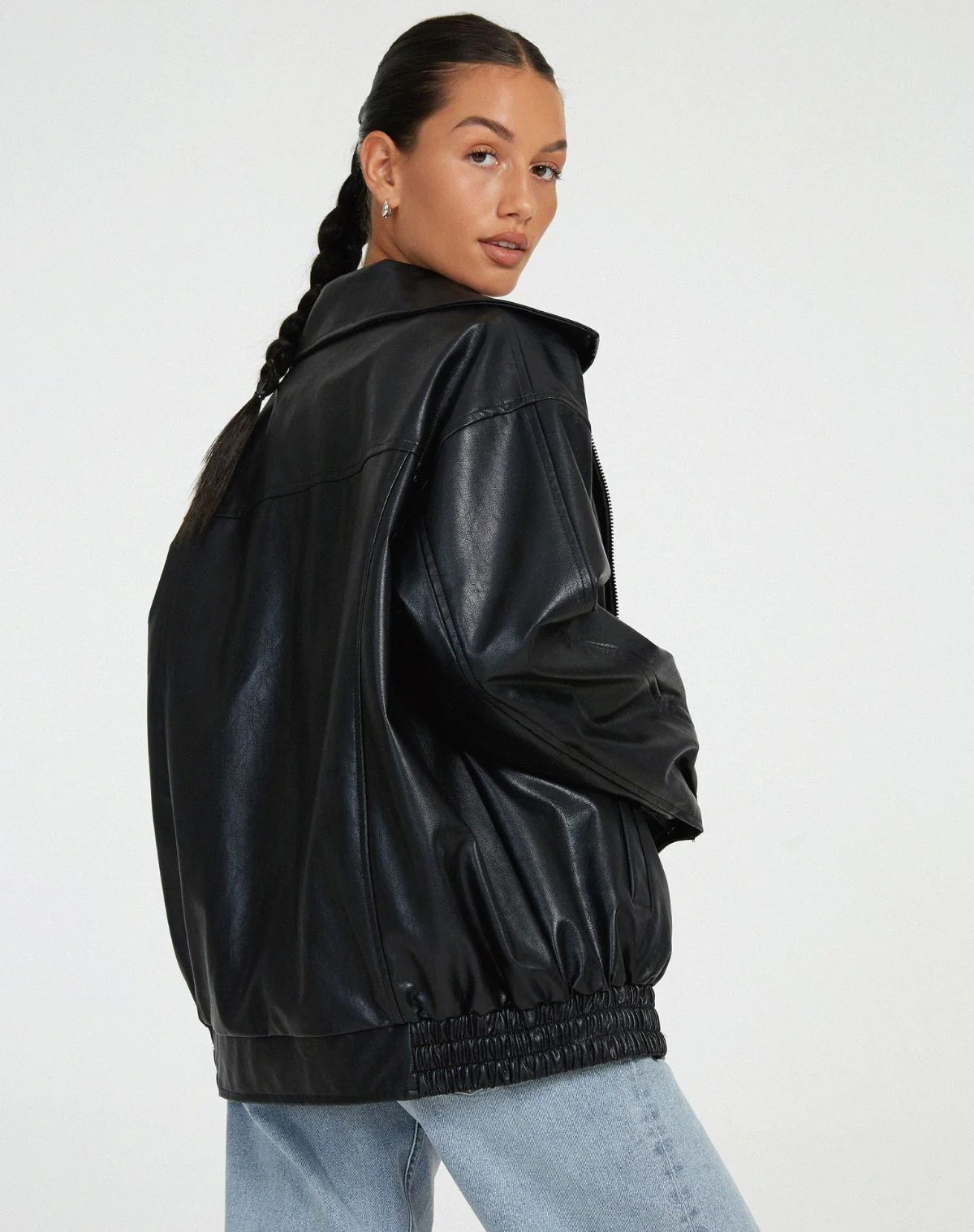 Lose Lederjacke für Frauen - Cleo - Image 4
