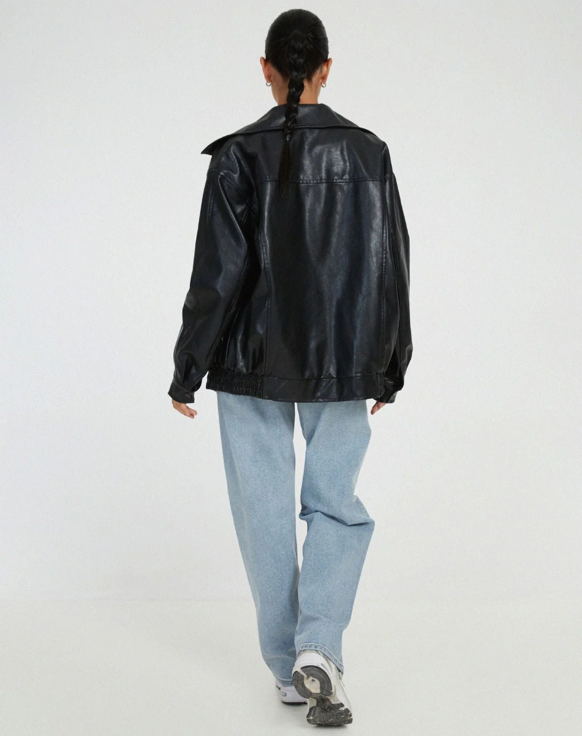 Lose Lederjacke für Frauen - Cleo - Image 5