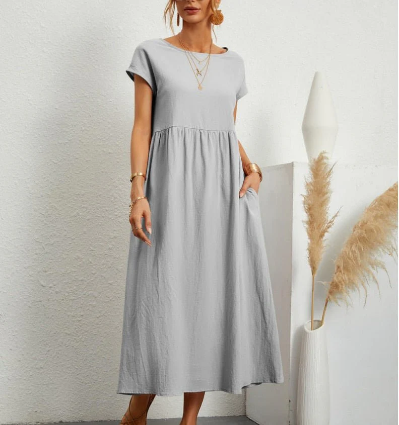 Lotta – Locker geschnittenes Damen-Midikleid - Image 2