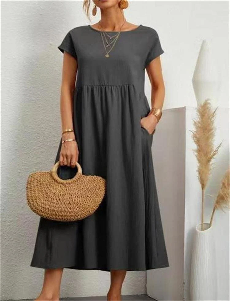 Lotta – Locker geschnittenes Damen-Midikleid - Image 3