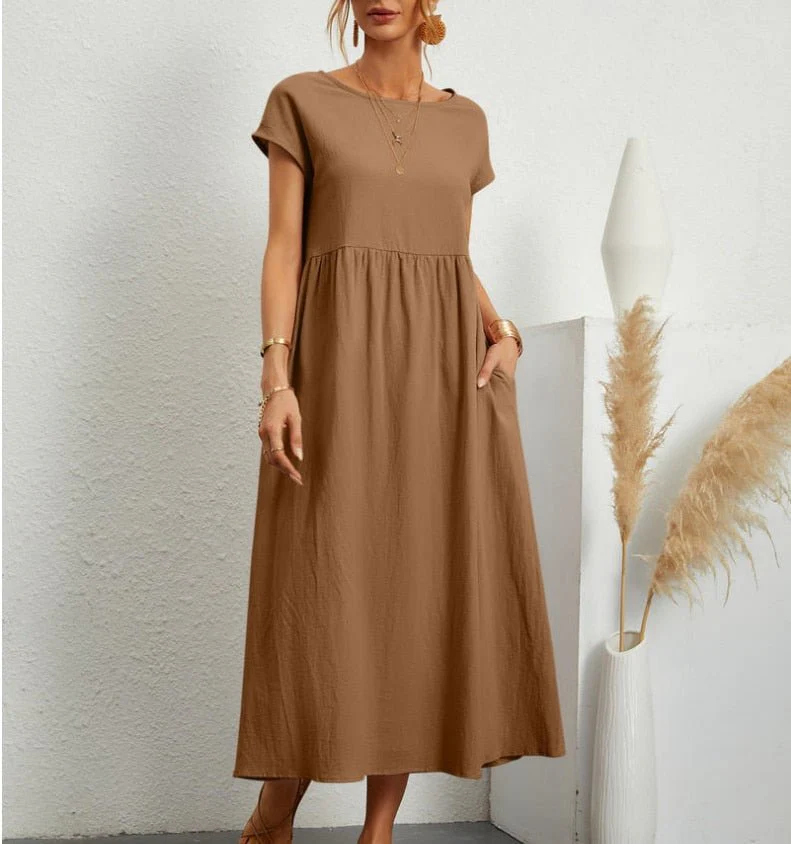 Lotta – Locker geschnittenes Damen-Midikleid - Image 4