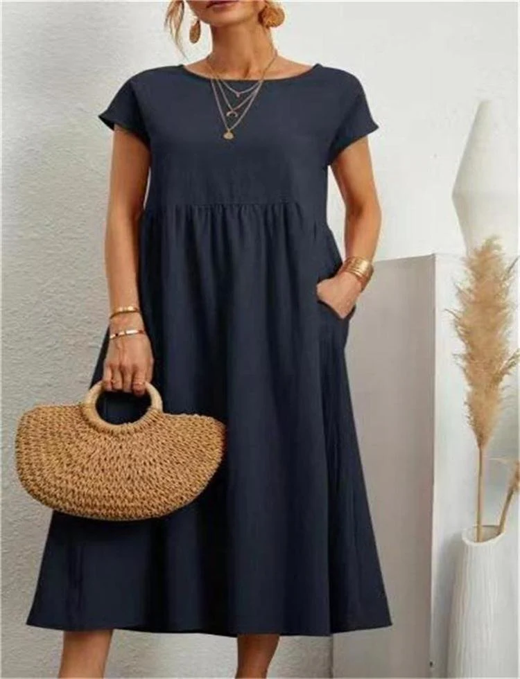 Lotta – Locker geschnittenes Damen-Midikleid - Image 7