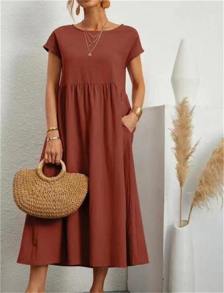 Lotta – Locker geschnittenes Damen-Midikleid - Image 9