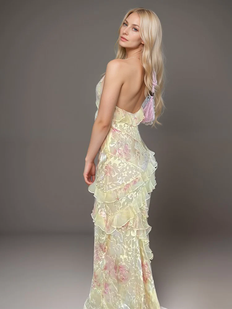 Louisa | Ätherisches Rüschen-Maxikleid - Image 3