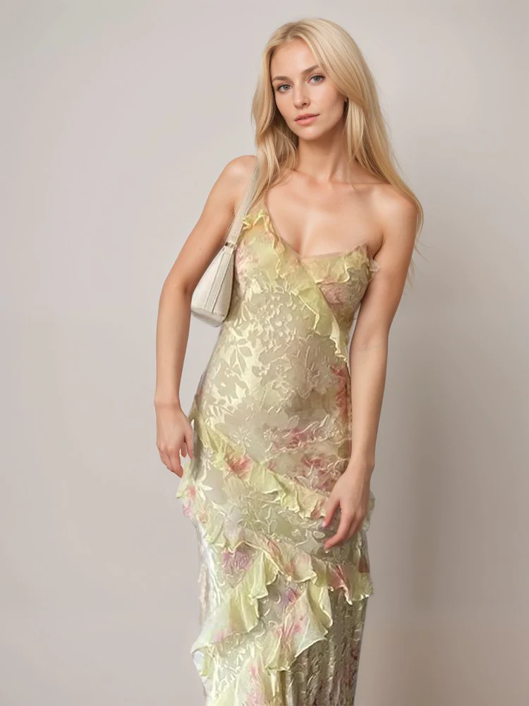 Louisa | Ätherisches Rüschen-Maxikleid - Image 5