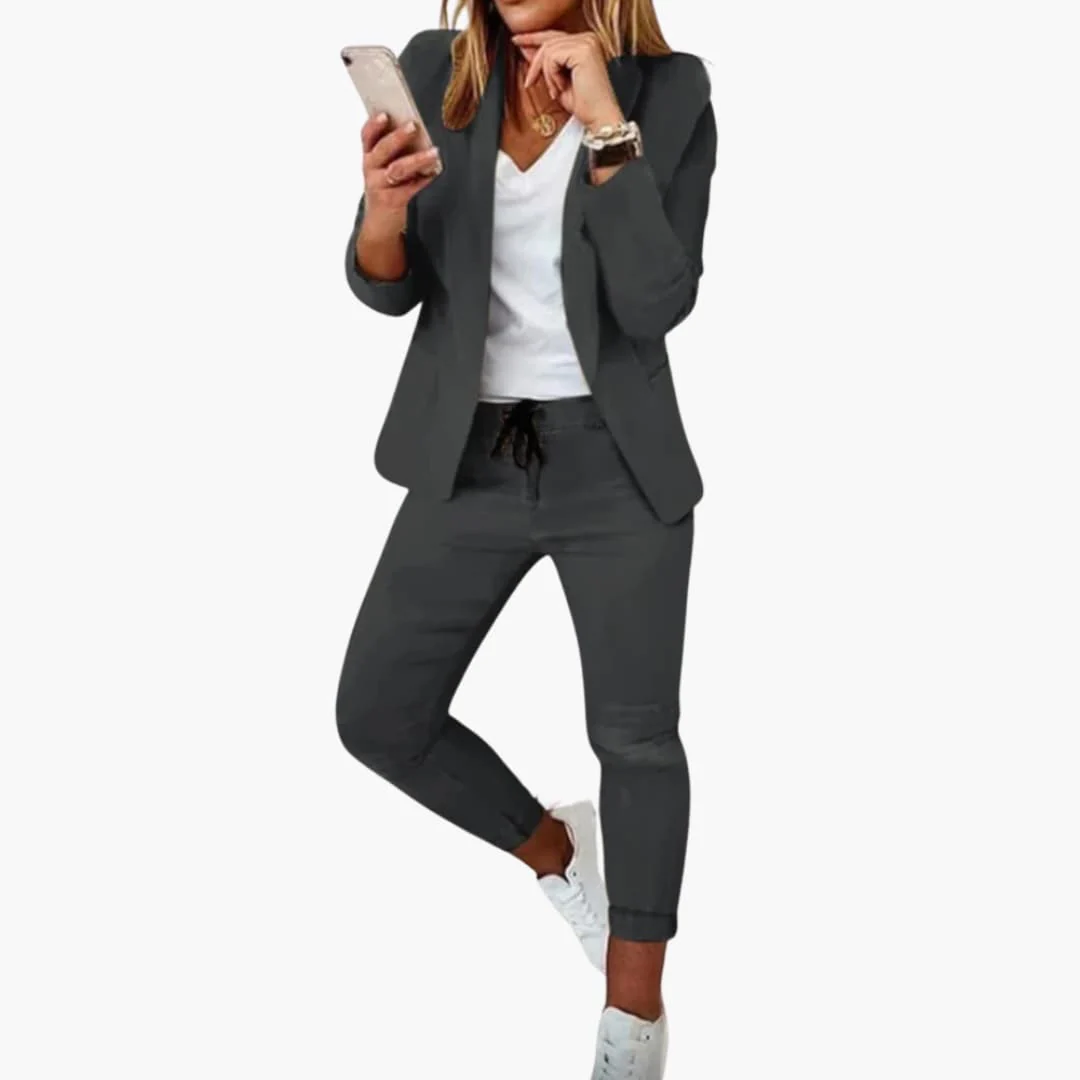 Lounge-Set für Frauen - Blazer mit Jogginghose und Kordelzug - Image 4