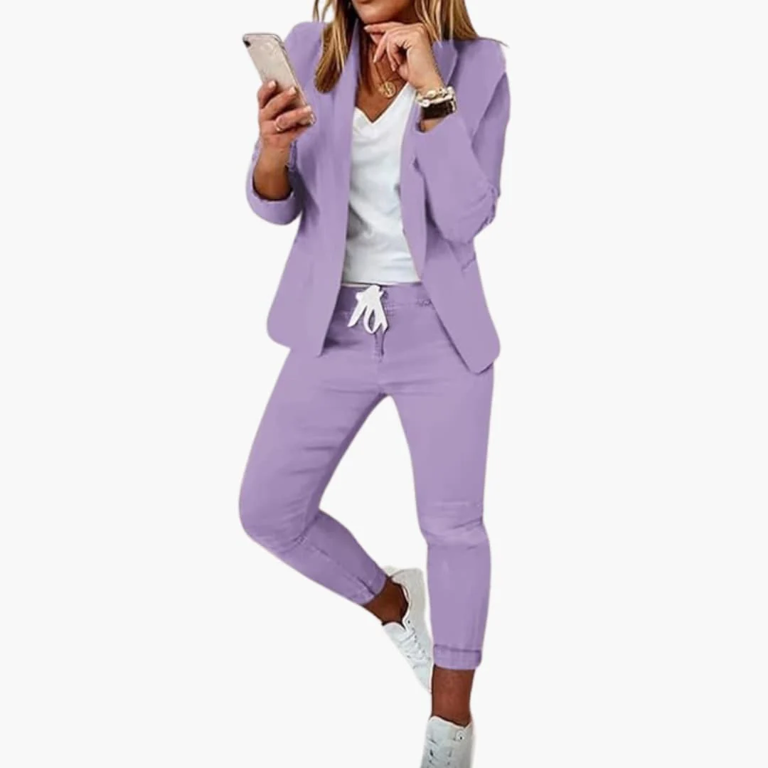 Lounge-Set für Frauen - Blazer mit Jogginghose und Kordelzug - Image 7