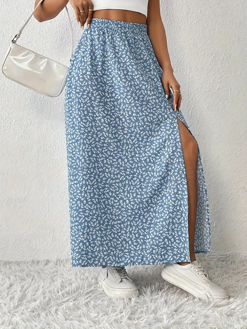 Louvina – Maxirock mit Blumenschlitz - Image 2