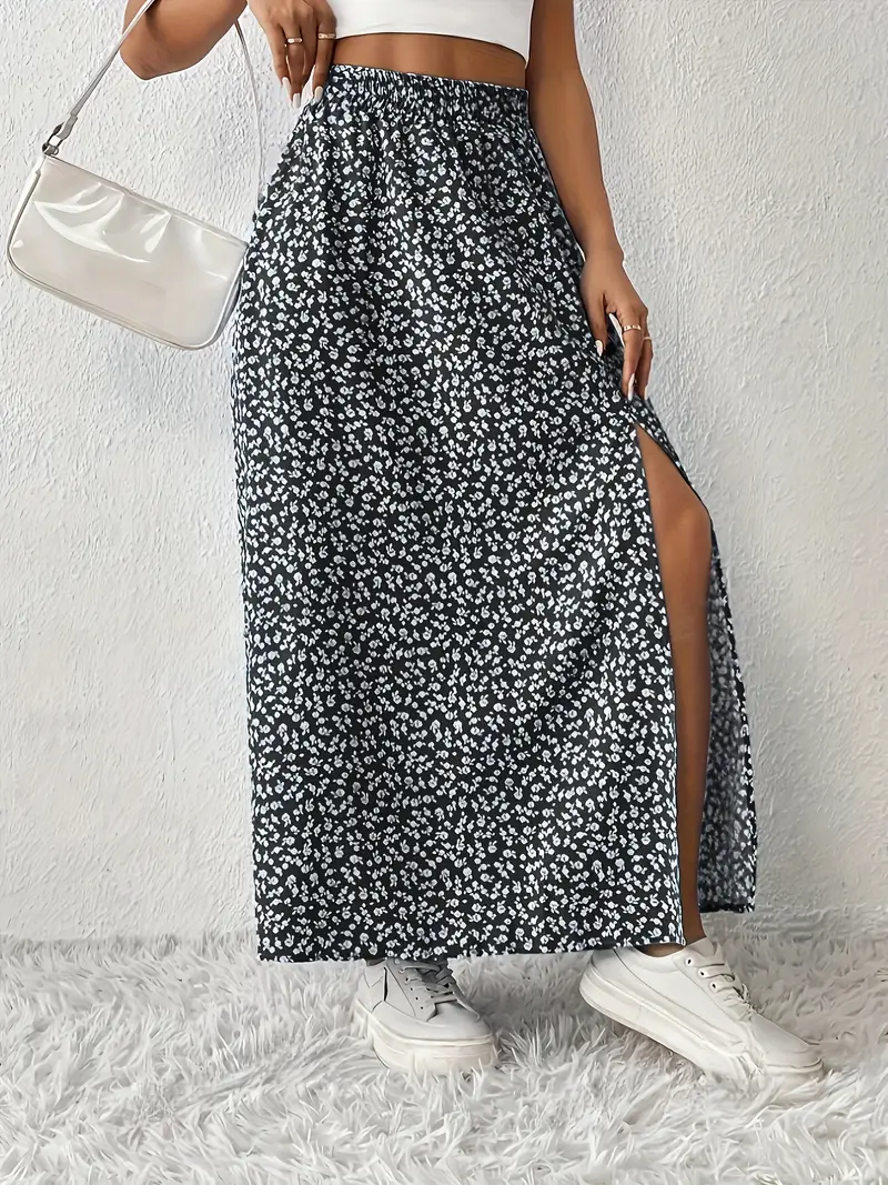 Louvina – Maxirock mit Blumenschlitz - Image 20