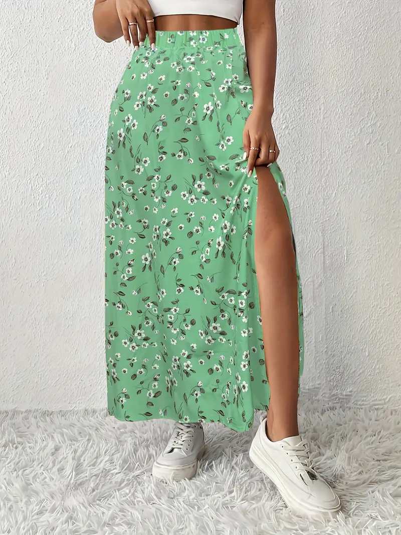 Louvina – Maxirock mit Blumenschlitz - Image 32