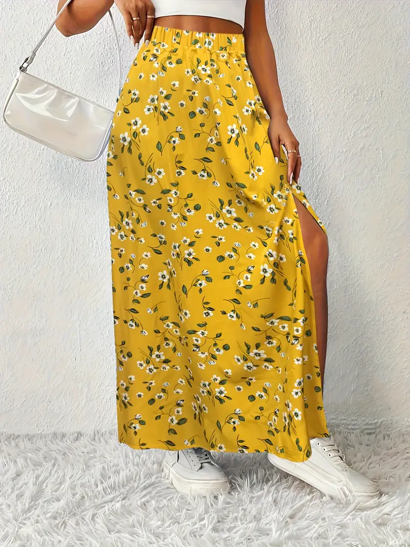 Louvina – Maxirock mit Blumenschlitz - Image 37