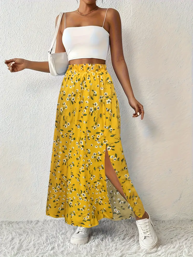 Louvina – Maxirock mit Blumenschlitz - Image 38
