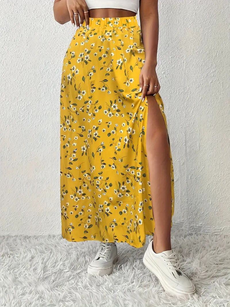 Louvina – Maxirock mit Blumenschlitz - Image 39