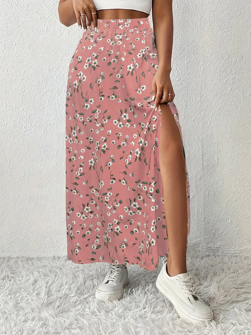 Louvina – Maxirock mit Blumenschlitz - Image 41