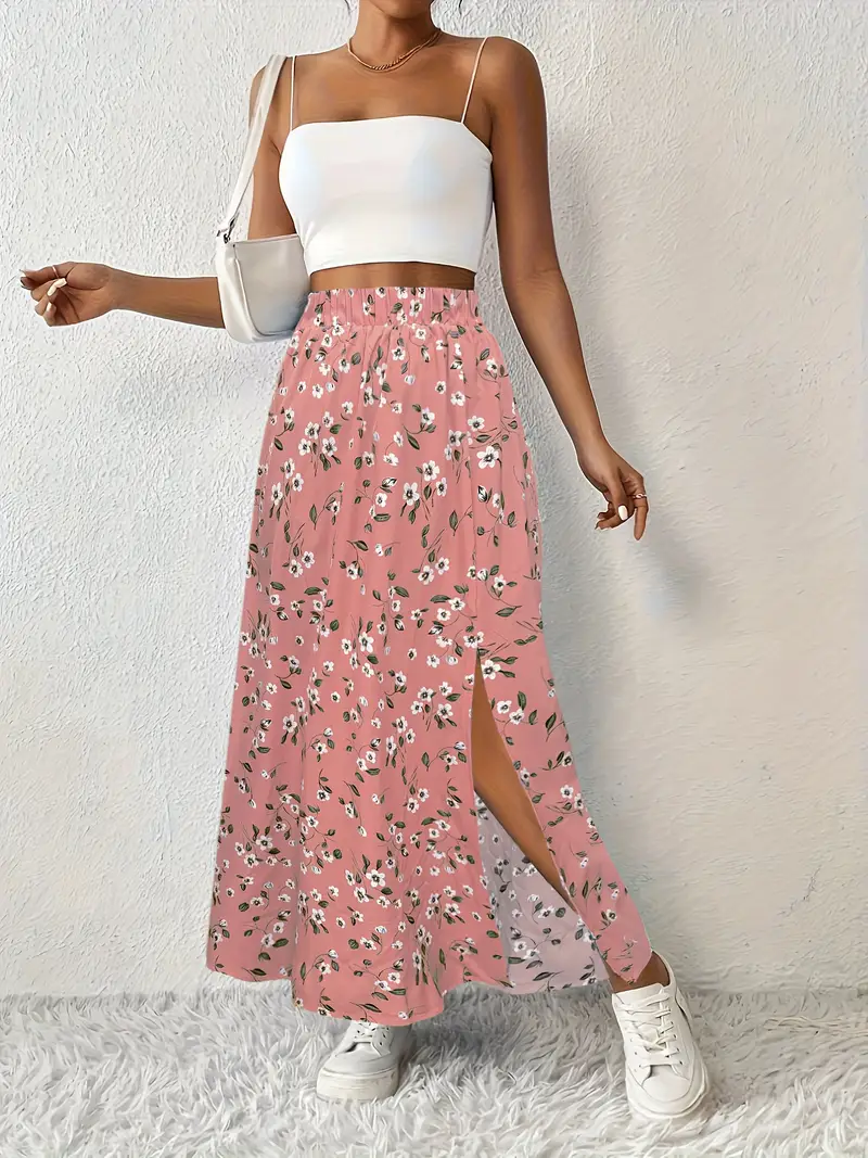 Louvina – Maxirock mit Blumenschlitz - Image 43
