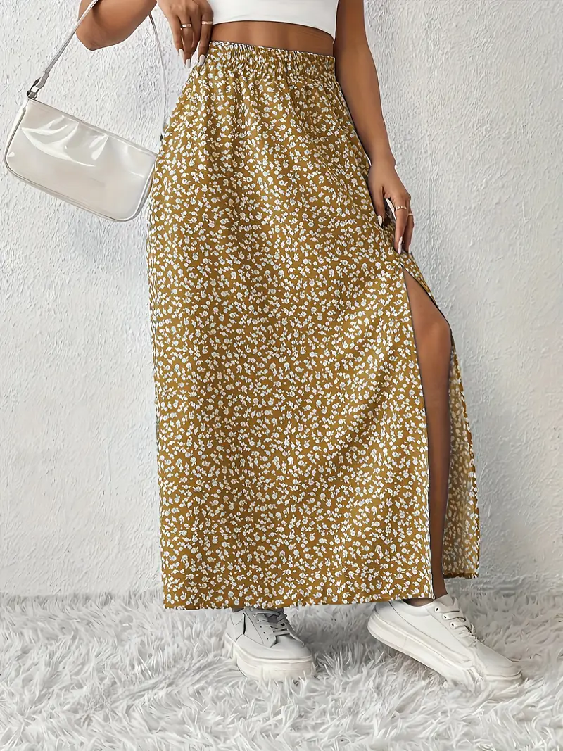 Louvina – Maxirock mit Blumenschlitz - Image 6