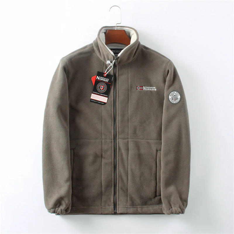 Lucas – Funktionale Herren Fleecejacke mit Stehkragen und Reißverschluss - Image 2