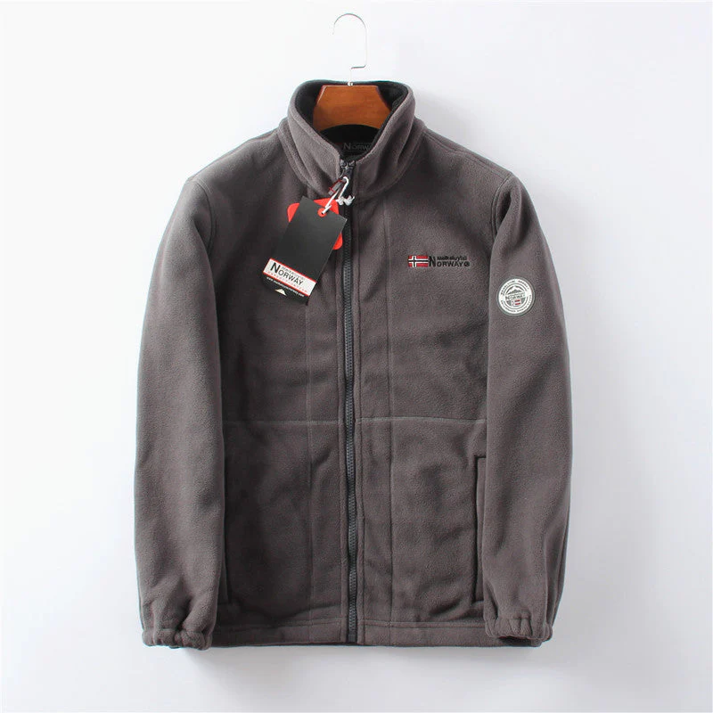 Lucas – Funktionale Herren Fleecejacke mit Stehkragen und Reißverschluss - Image 3