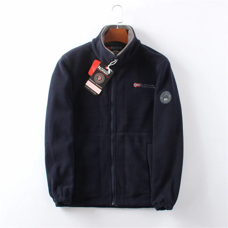 Lucas – Funktionale Herren Fleecejacke mit Stehkragen und Reißverschluss - Image 4