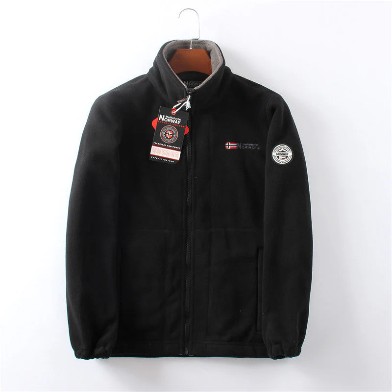 Lucas – Funktionale Herren Fleecejacke mit Stehkragen und Reißverschluss - Image 5
