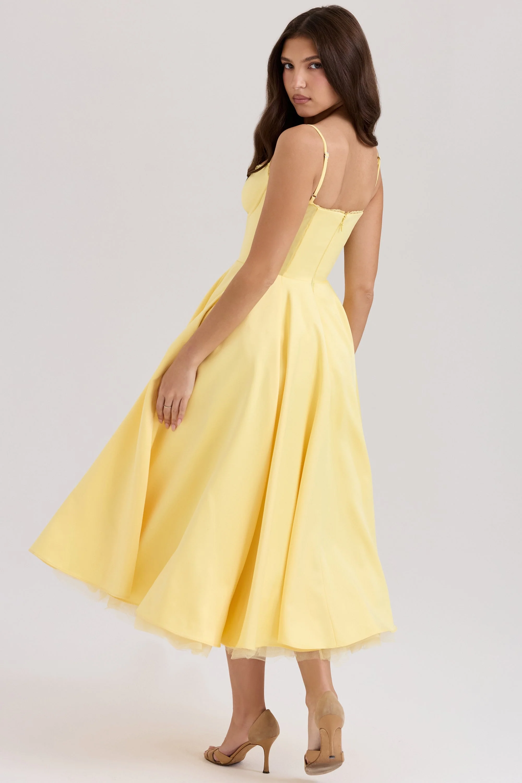 Luce - Satin-Tüll-Midikleid - Image 4