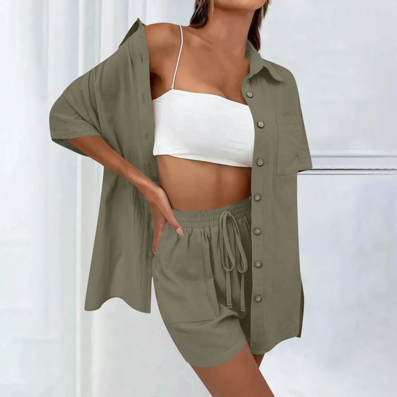 Lucia | Bequemes, lockeres Top und lässiges Short-Set - Image 11