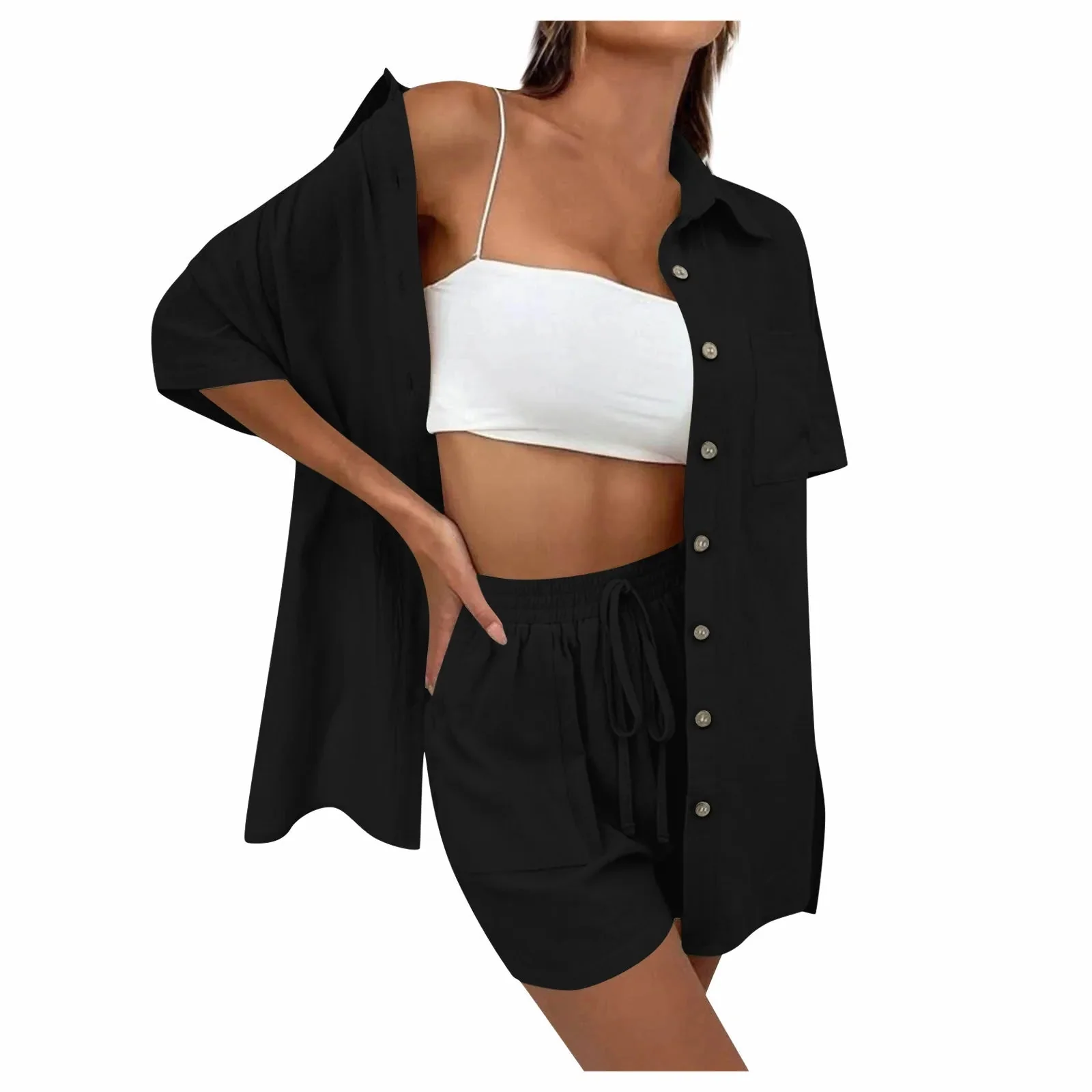 Lucia | Bequemes, lockeres Top und lässiges Short-Set - Image 2