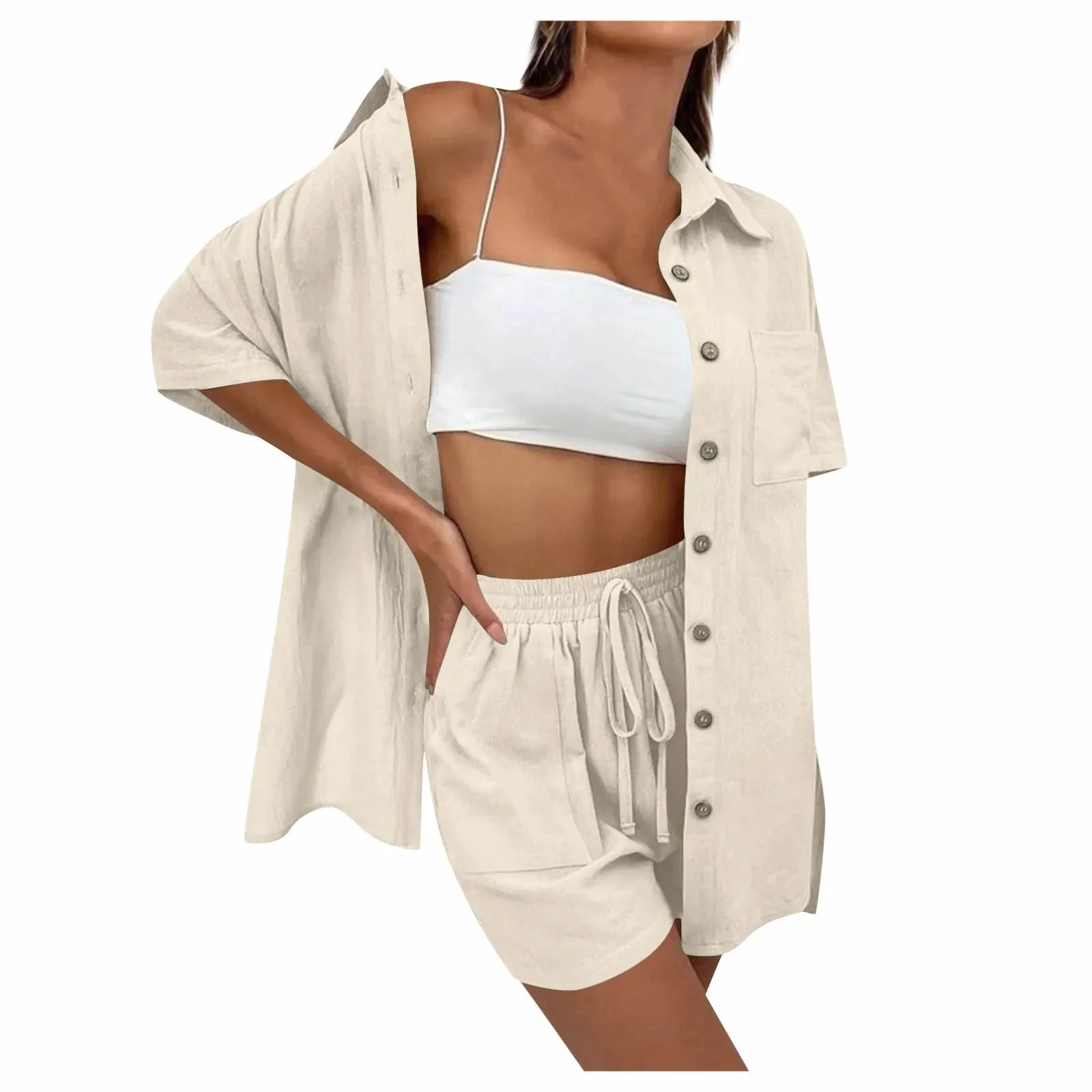 Lucia | Bequemes, lockeres Top und lässiges Short-Set - Image 3