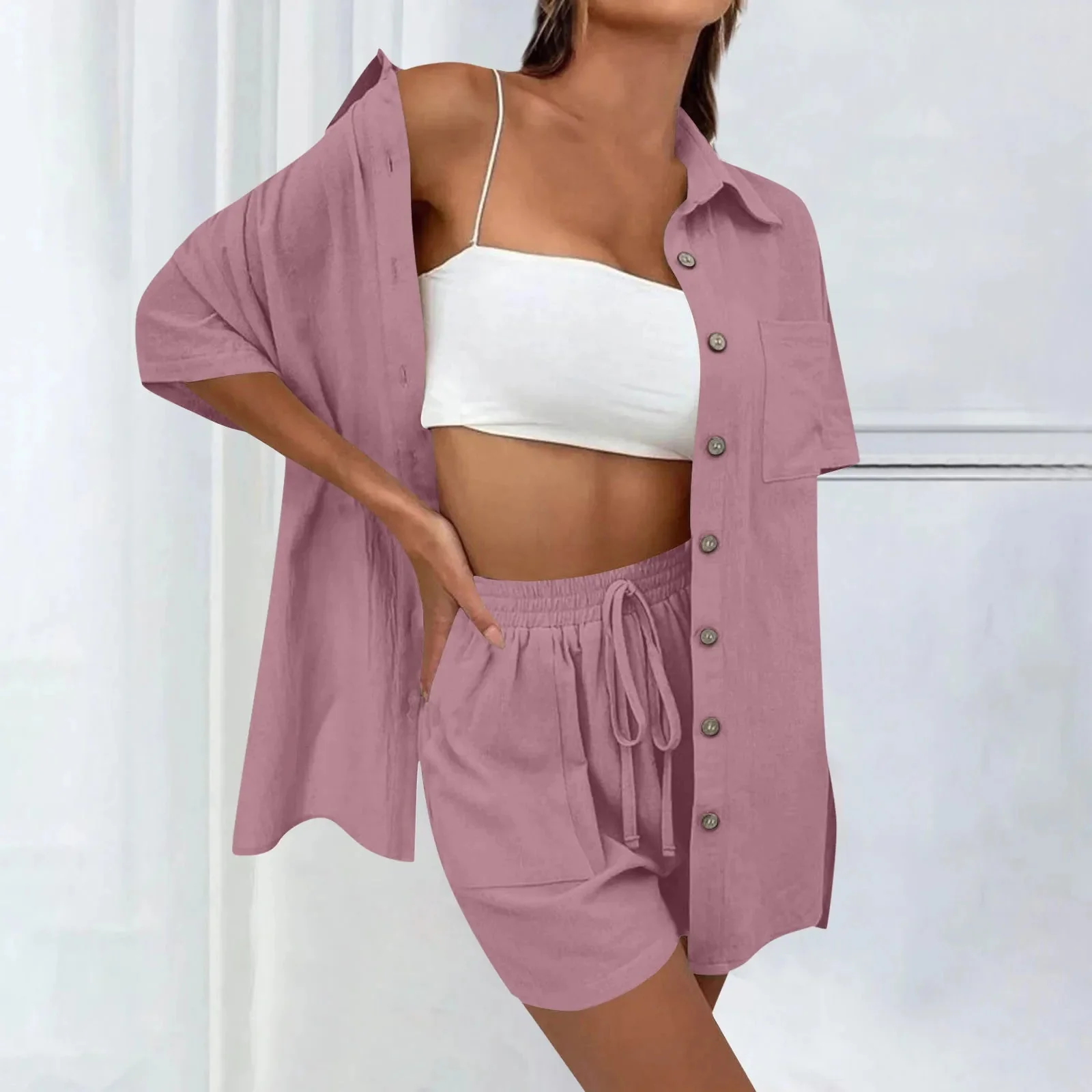 Lucia | Bequemes, lockeres Top und lässiges Short-Set - Image 5