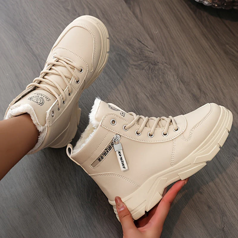 Lucía – Damen Gefütterte Schnürstiefeletten Mit Profilsohle - Image 2
