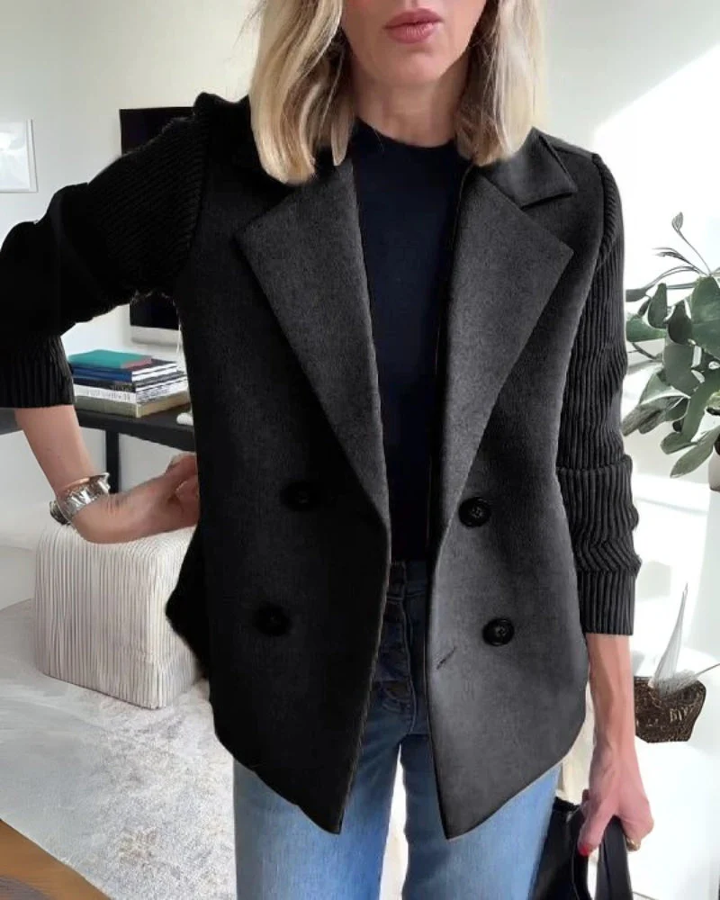 Lucía – Elegante Damen Knit Blazer-Weste mit klassischem Revers - Image 3