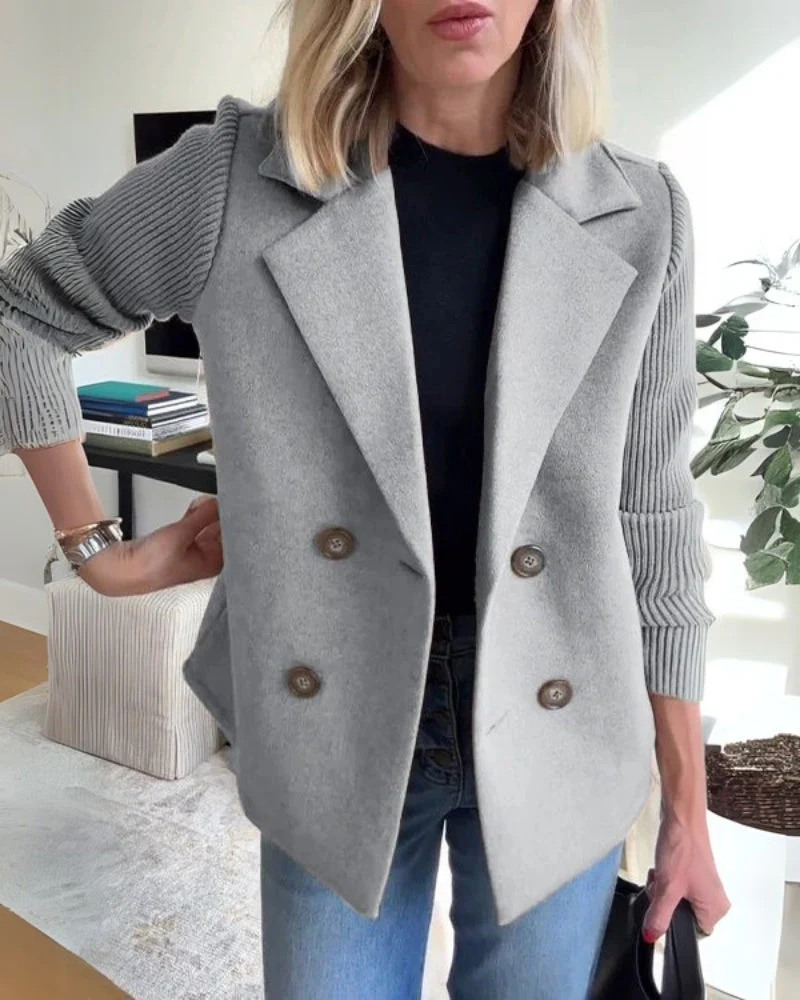 Lucía – Elegante Damen Knit Blazer-Weste mit klassischem Revers - Image 4