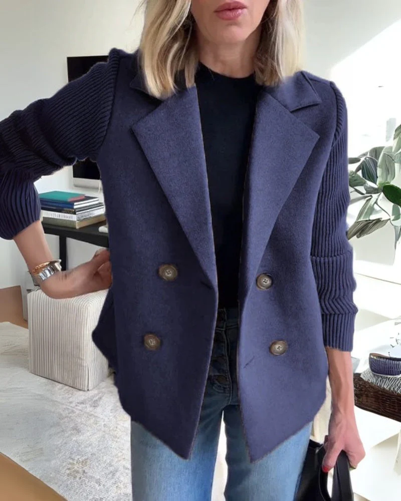 Lucía – Elegante Damen Knit Blazer-Weste mit klassischem Revers - Image 5