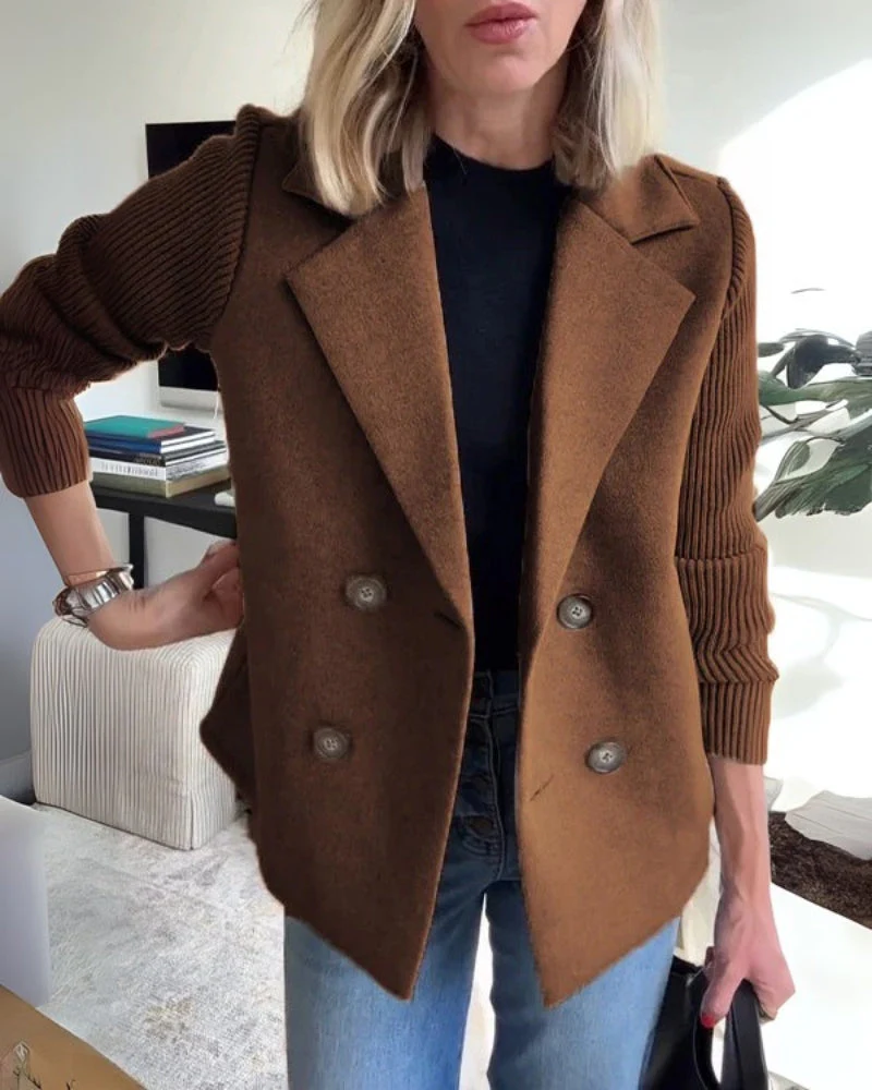 Lucía – Elegante Damen Knit Blazer-Weste mit klassischem Revers - Image 8