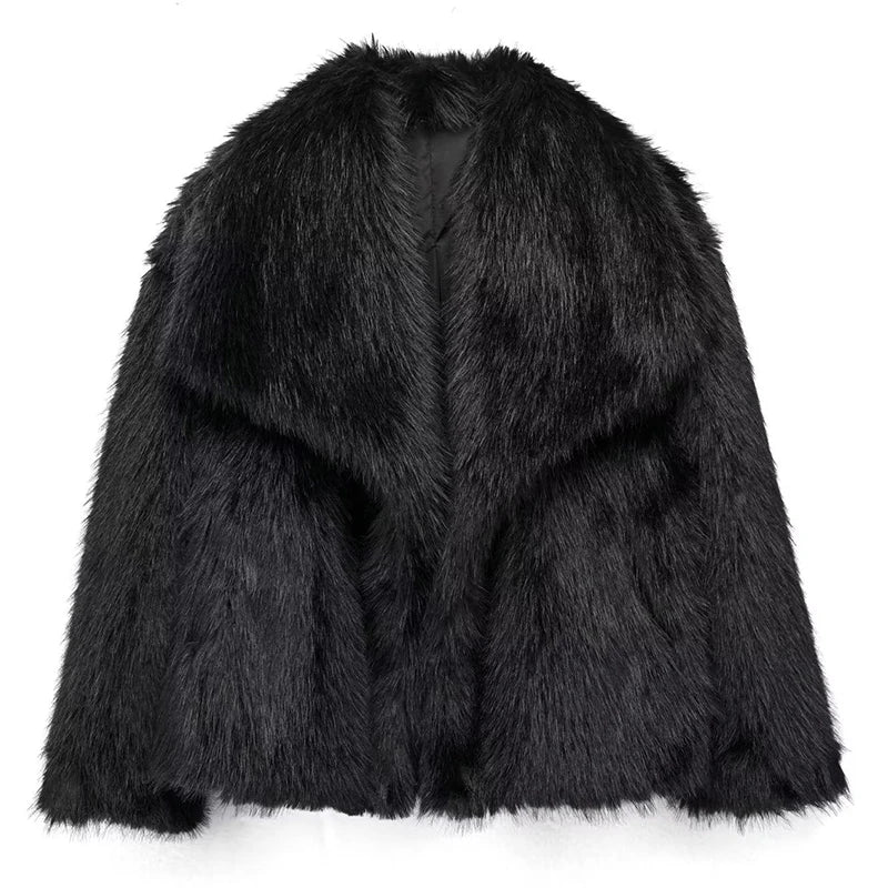 Lucía – Luxuriöse kurze Damen Kunstfelljacke - Image 11