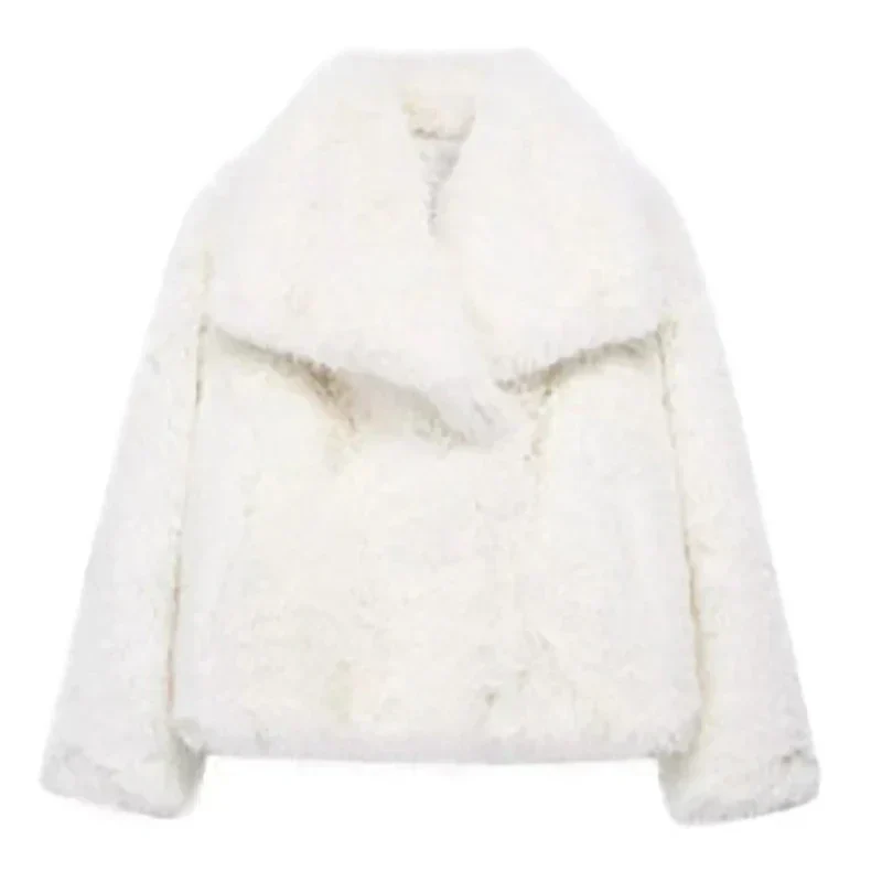 Lucía – Luxuriöse kurze Damen Kunstfelljacke - Image 6
