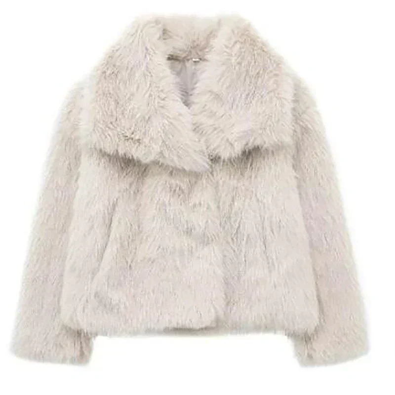 Lucía – Luxuriöse kurze Damen Kunstfelljacke - Image 7