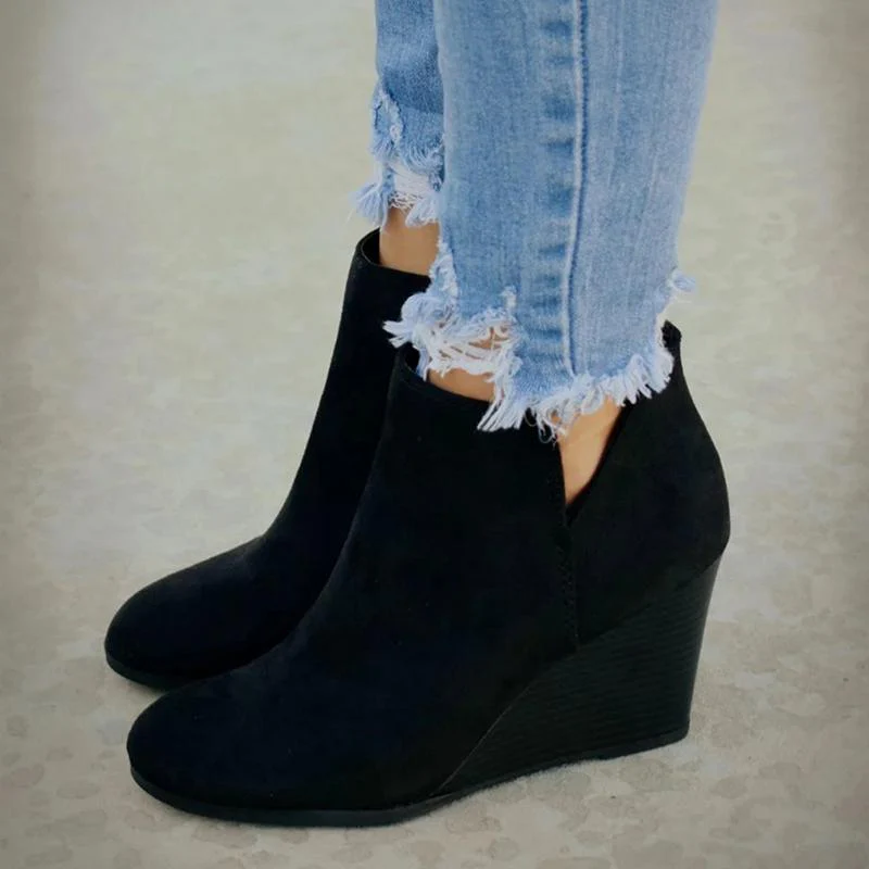 Lucía – Modische Damen Keilabsatz Stiefeletten - Image 2