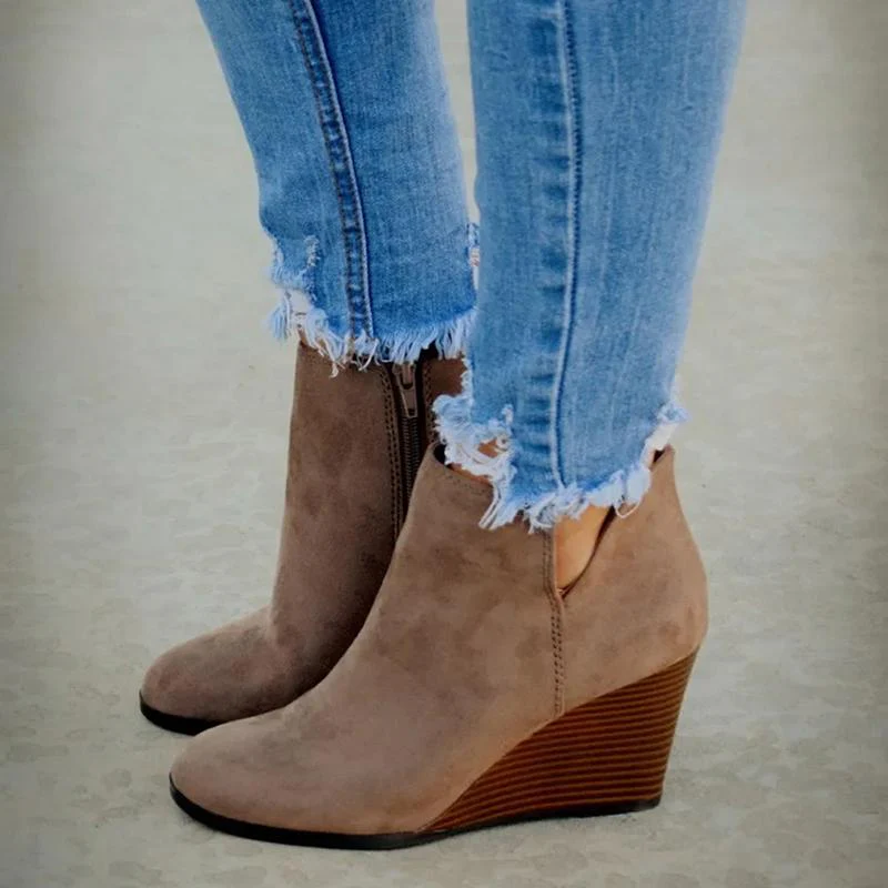 Lucía – Modische Damen Keilabsatz Stiefeletten - Image 5