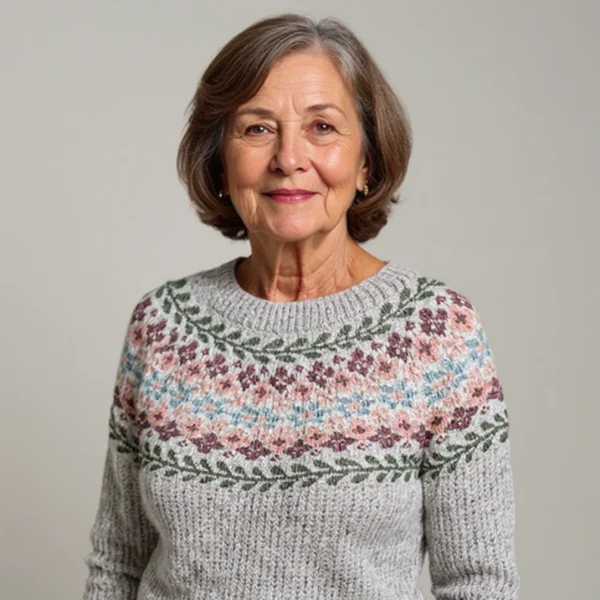 Luciaa - Handge Fertigt Woll Pullover - Image 3