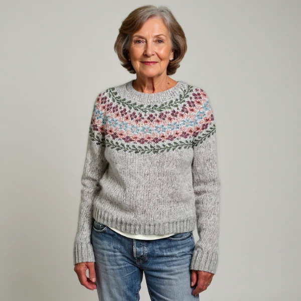 Luciaa - Handge Fertigt Woll Pullover - Image 4