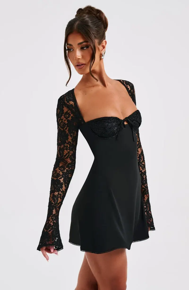Lucilla | Satin-Minikleid - Image 3