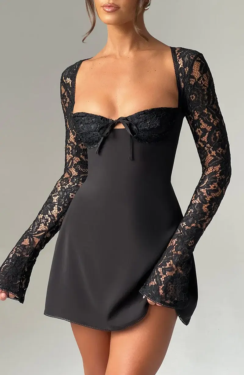 Lucilla | Satin-Minikleid - Image 5