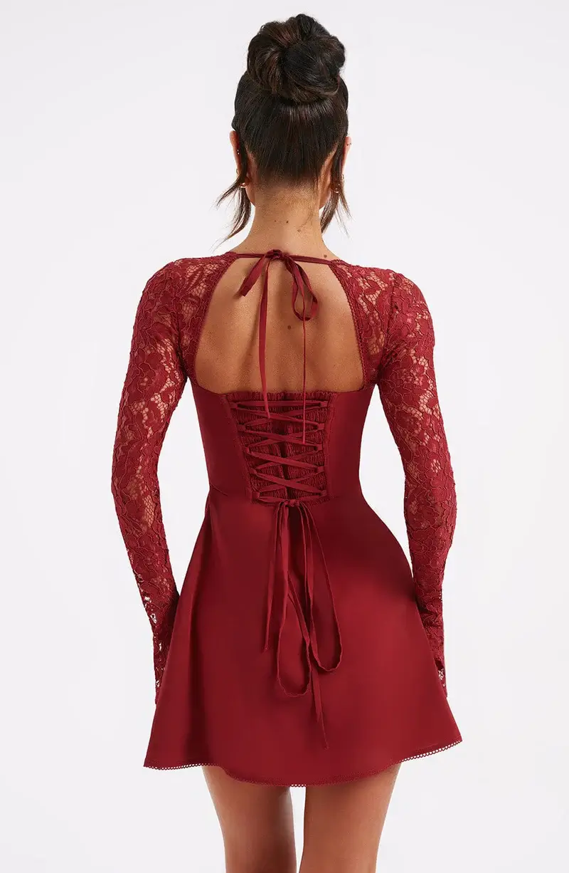 Lucilla | Satin-Minikleid - Image 8