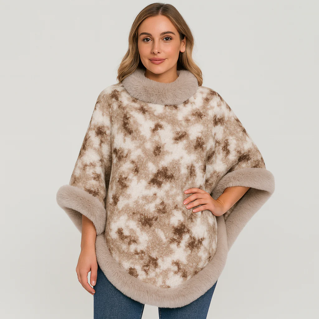 Lucille | Kuscheliger Kunstpelz-Umhang für Damen - Image 2