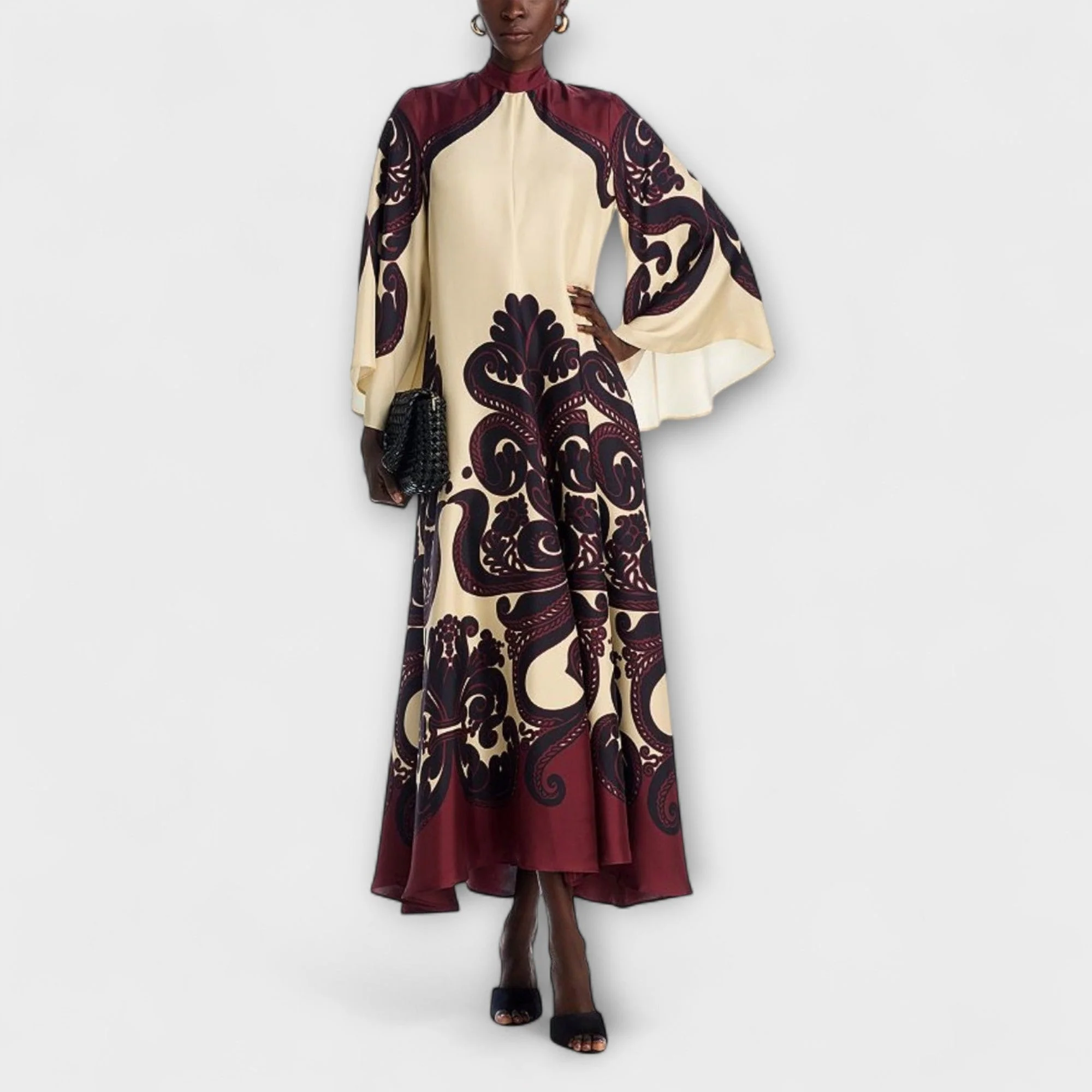 Lucy - Elegantes Maxi-Kleid mit beeindruckendem Grenadilla-Print für mühelose Stilvollheit - Image 4